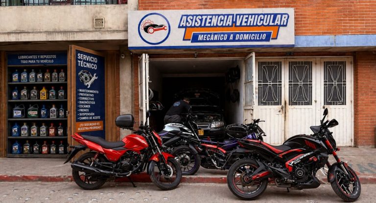 asistencia vehicular con mecánico a domicilio en taller de motos y carros en Bogotá
