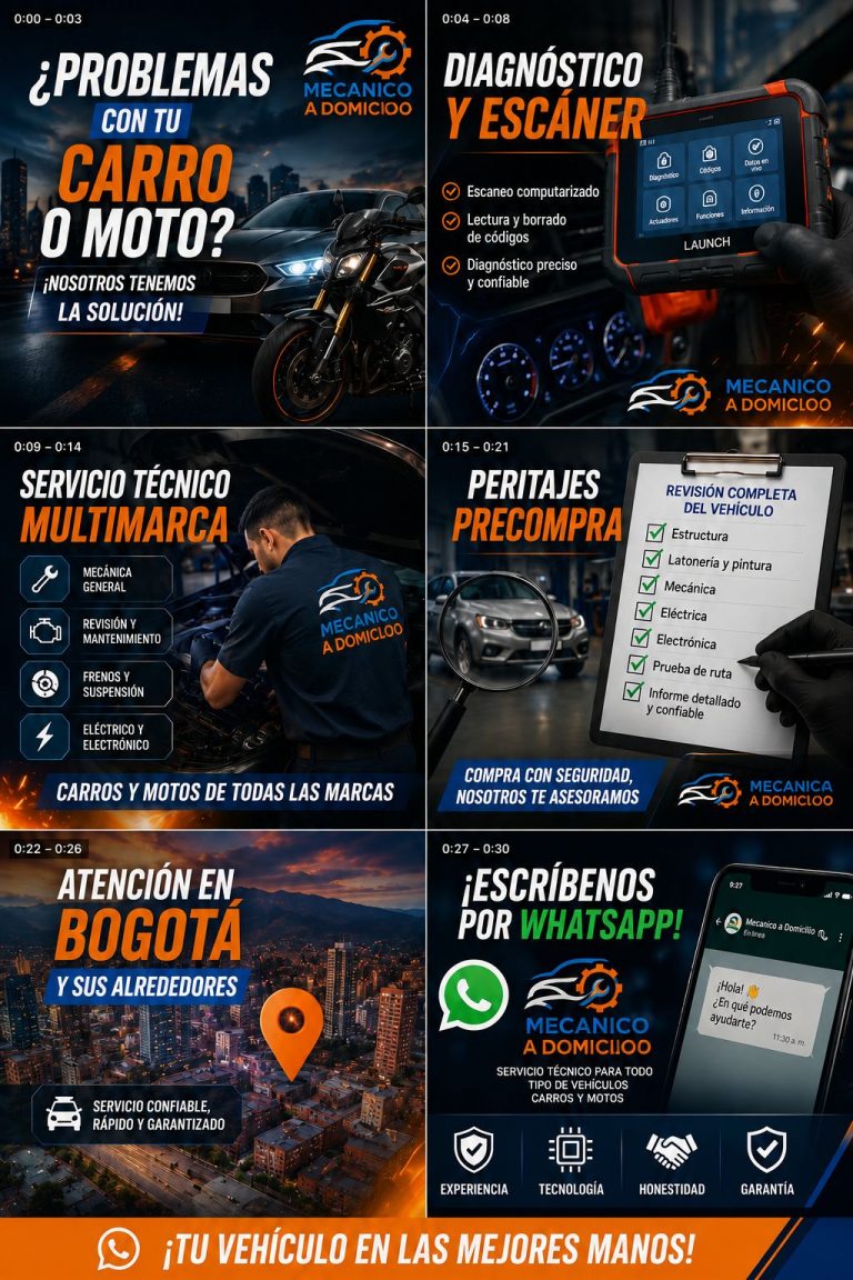 mecanico automotriz a domicilio en Bogotá